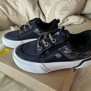 SPERRY TOP-SIDER SOLETIDE JR BLACK/STONE BOYS 6M